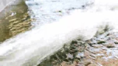 water flow of Water pipes Flowing very strongly.