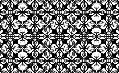 Kusursuz soyut desen. Renkler için siyah-beyaz doğrusal çizim. Yetişkinler için vektör boyama kitabı.