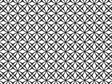 Kusursuz soyut desen. Renkler için siyah-beyaz doğrusal çizim. Yetişkinler için vektör boyama kitabı.