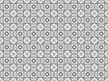 Kusursuz soyut desen. Renkler için siyah-beyaz doğrusal çizim. Yetişkinler için vektör boyama kitabı.