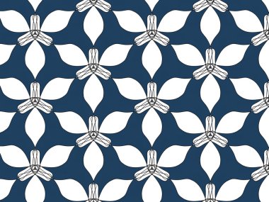  Kusursuz eski model. Çiçekli geometrik süs. Duvar kağıdı, yüzey dokuları, şablon dolguları, web sayfası arkaplanı için sonu gelmeyen doku.