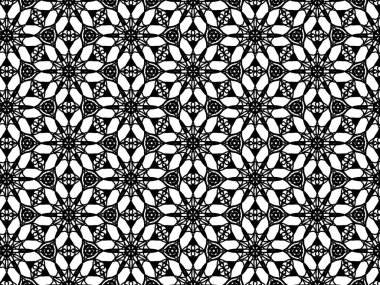 Kusursuz soyut desen. Renkler için siyah-beyaz doğrusal çizim. Yetişkinler için vektör boyama kitabı.