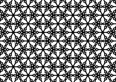 Kusursuz soyut desen. Renkler için siyah-beyaz doğrusal çizim. Yetişkinler için vektör boyama kitabı.