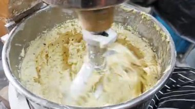 Kurabiye malzemelerinin karışımı, gösterişli doku, tazelik ve ev yapımı fırın stili..