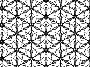 Organik akış çizgileri olan sanatsal kusursuz desen.