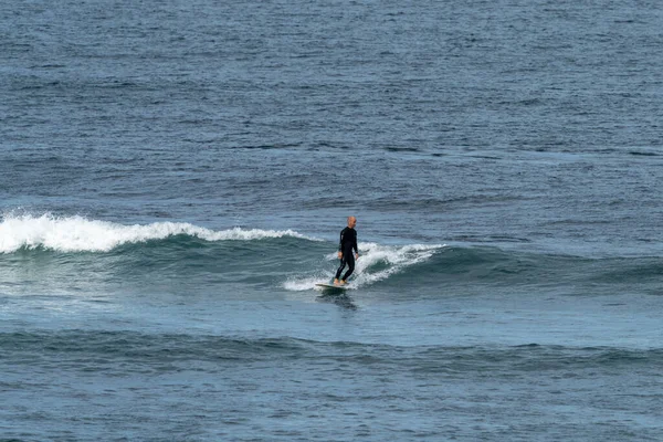 Saint Jean Luz France Października 2020 Fale Surferskie Oceanie Atlantyckim — Zdjęcie stockowe