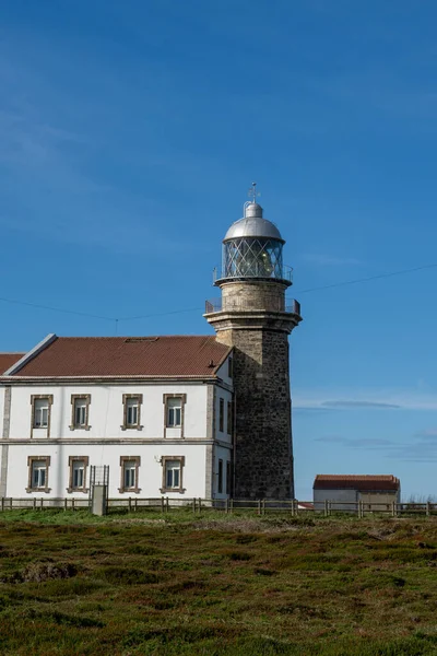 Una Vista Del Faro Cabo Penas Asturias — Foto de Stock