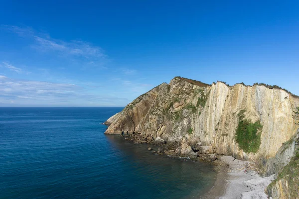 Вид Пляж Playa Silena Астурии Северном Побережье Испания — стоковое фото