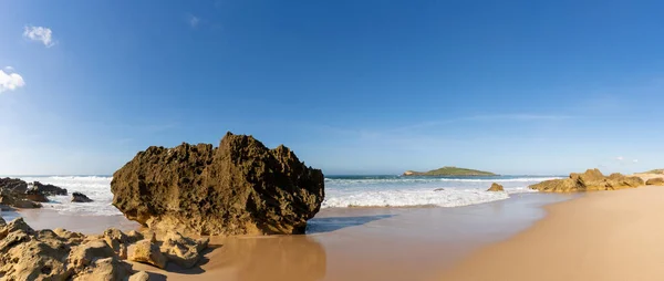 Panorama Výhledem Pláž Ilha Pessegueiro Pobřeží Alentejo Portugalsku — Stock fotografie