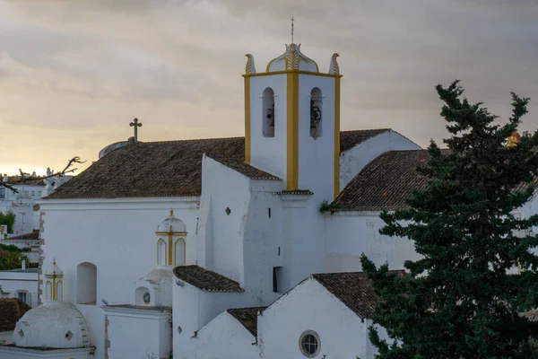 Vista Histórica Iglesia Del Castillo Santa Maria Tavira — Foto de Stock