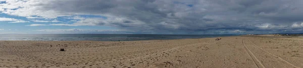 Una Vista Panorámica Playa Isla Faro Portugal —  Fotos de Stock