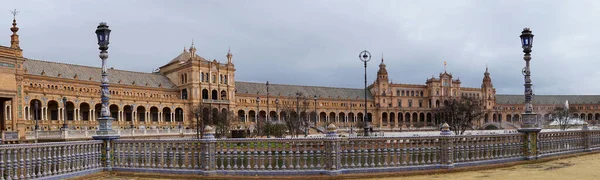 Sevilla Spanien Januar 2021 Blick Auf Die Plaza Espana Sevilla — Stockfoto