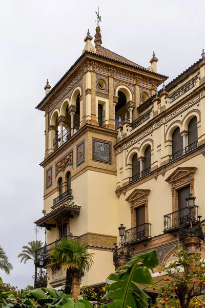 Sevilla Spanien Januari 2021 Utsikt Över Det Historiska Hotel Alfonso — Stockfoto