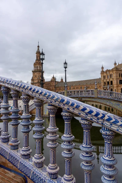 View Plaza Espana Parque Maria Luisa Seville Andalusia — Stock Photo, Image