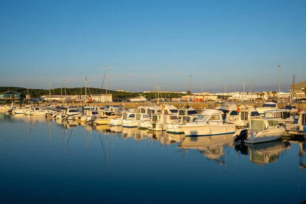 巴勃特 安达卢西亚 2021年1月18日 日落时巴勃特的码头和港口景观 — 图库照片