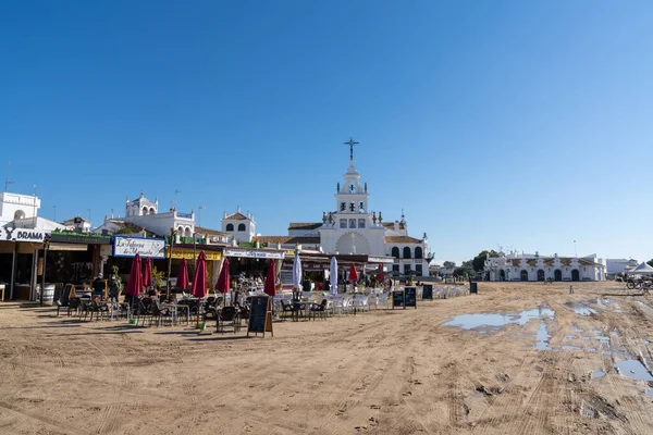 Rocio Espanha Janeiro 2021 Praça Cidade Rocio Igreja Ermita Del — Fotografia de Stock