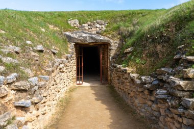 Antequera 'daki Tholos de El Romeral Dolmen manzarası