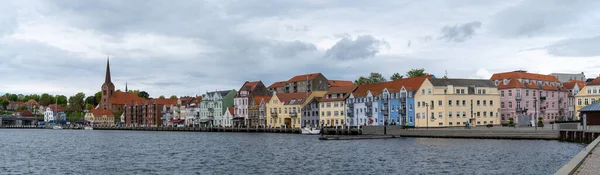 Sonderborg Данія Травня 2021 Панорама Cityscape View Historic Waterfront Buildings — стокове фото