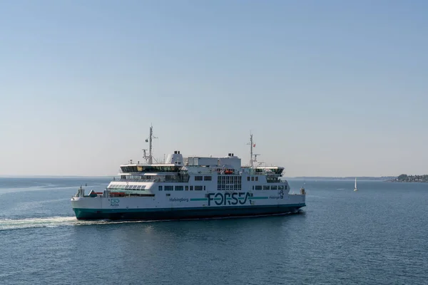 Helsingor Denmark June 2021 Forsea Ferry Making Crossing Oresund Strait — Stock Photo, Image