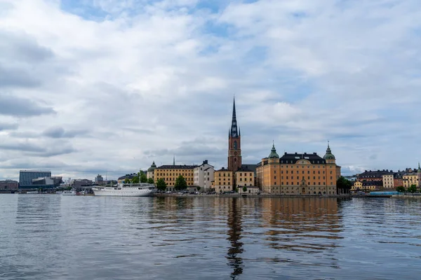 Stockholm Schweden Juni 2021 Stockholmer Stadtbild Von Gamla Stan Und — Stockfoto