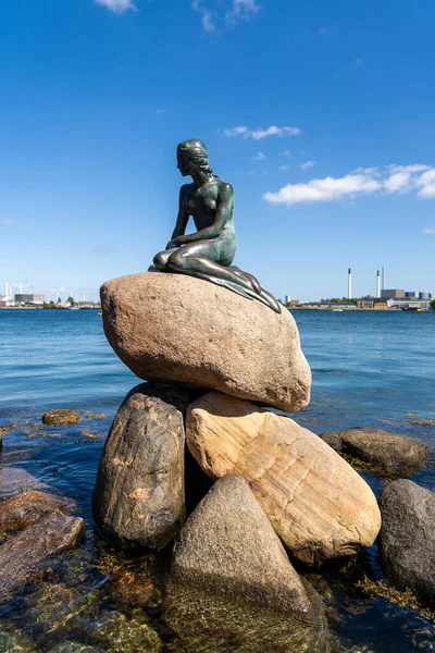 Copenhagen Denmark June 2021 View Little Mermaid Statue Langelinie Promenade — Stockfoto