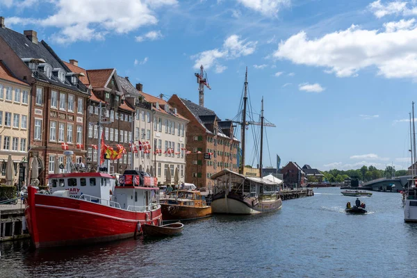 Copenhague Dinamarca Junio 2021 Vista Del Histórico Barrio Nyhavn Centro — Foto de Stock