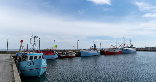 Spodsbjerg Dinamarca Junio 2021 Barcos Pesca Atracados Los Muelles Del — Foto de Stock