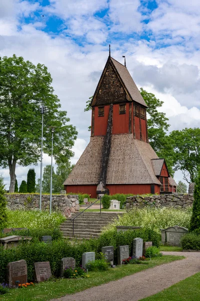 Gamla Uppsala Schweden Juni 2021 Die Historische Alte Kirche Gamla — Stockfoto