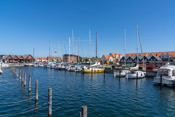 Hundested Danmark Juni 2021 Utsikt Över Marinan Och Yachthamnen Hundested — Stockfoto