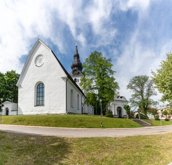 Hudiksvall Schweden Juli 2021 Blick Auf Die Hudiskvall Kirche Aus — Stockfoto