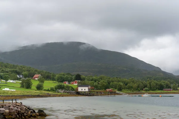 Halsa Norwegen Juli 2021 Der Ort Levang Der Helgelandküste Norwegens — Stockfoto