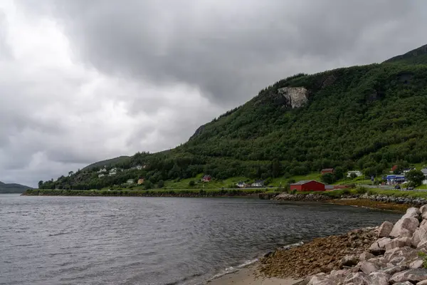 Ornes Norvège Juillet 2021 Hameau Ornes Sur Côte Helvétique Nord — Photo