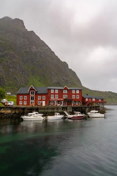 Lofoten Νορβηγία Ιουλίου 2021 Θέα Του Μουσείου Stockfish Στα Νησιά — Φωτογραφία Αρχείου