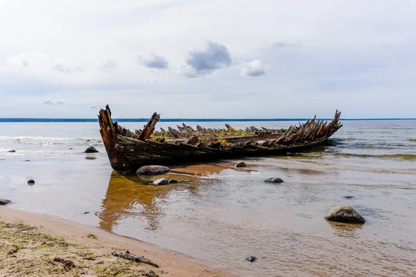 Loksa Estland August 2021 Blick Auf Das Raketa Schiffswrack Finnischen — Stockfoto