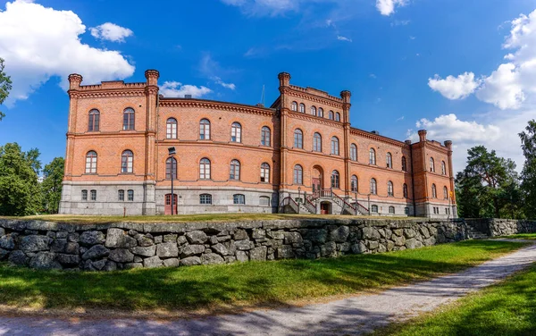 Vaasa Finlândia Julho 2021 Vista Edifício Tijolos Vermelhos Vaasa Court — Fotografia de Stock