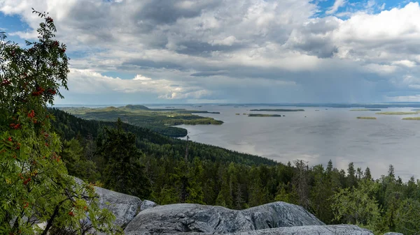 フィンランドのコリ国立公園にあるPielina Lakeと島々のパノラマビュー — ストック写真