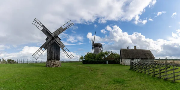 Angla Estonie Août 2021 Vue Panoramique Sur Les Moulins Vent — Photo