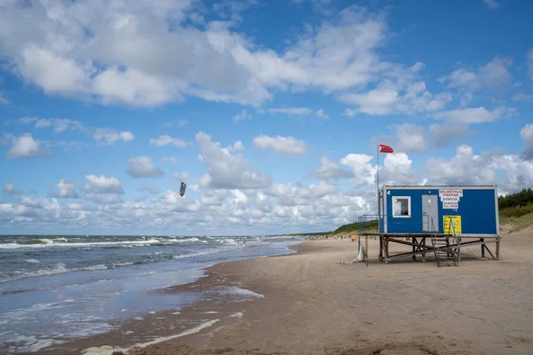 Паланга Литва Серпня 2021 Року Прекрасний Білий Піщаний Пляж Узбережжі — стокове фото