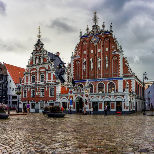 Riga Letonia Agosto 2021 Vista Del Histórico Edificio Del Ayuntamiento — Foto de Stock