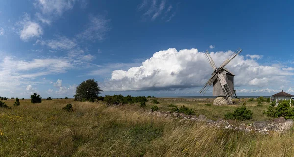 Ohessaare Estonia August 2021 View Ohessaare Windmills Saaremaa Island Estonia — Stock Photo, Image