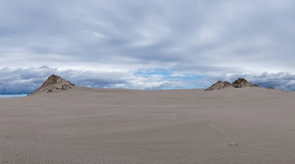 Veduta Infinite Dune Sabbia Vaganti Nel Parco Nazionale Slowinski Sul — Foto Stock