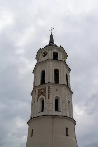 Vilnius Lituanie Août 2021 Vue Sur Clocher Cathédrale Dans Vieille — Photo