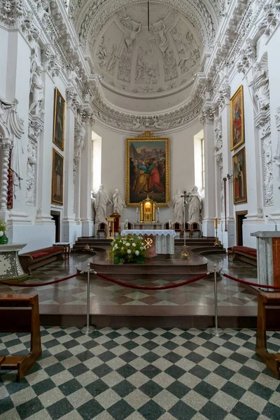 Vilnius Lituânia Agosto 2021 Vista Interior Igreja São Pedro São — Fotografia de Stock