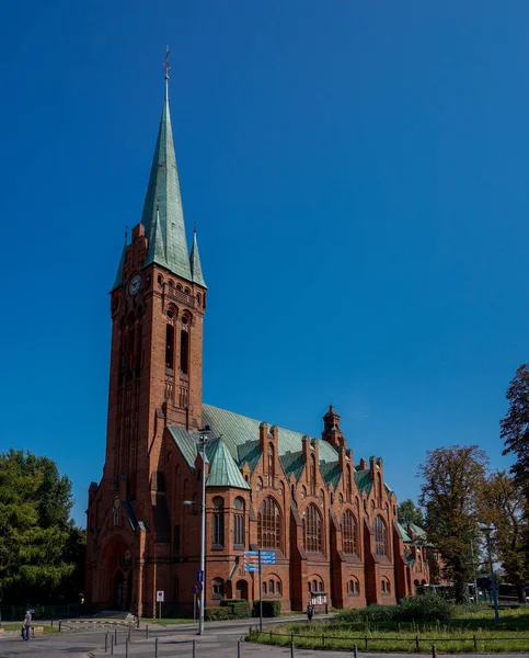 Bygdoszcz Polen September 2021 Uitzicht Sint Andreas Bobola Kerk Het — Stockfoto