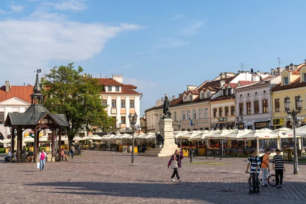 Rzeszow Polonia Septiembre 2021 Vista Plaza Del Mercado Centro Histórico — Foto de Stock