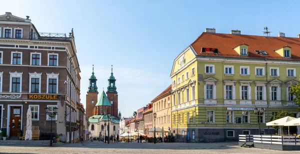 Gniezno Polonia Septiembre 2021 Centro Histórico Ciudad Vieja Gniezno Con — Foto de Stock