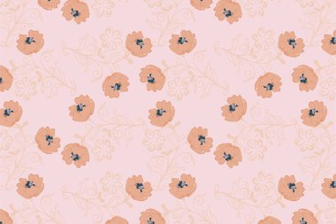 Özel desenli çiçekler Evergreen desensiz. Kusursuz desensiz. Mikro desensiz. Yoğun, ince desenli, lüks kumaşlar, giysi, duvar kağıtları ve hediye paketi için ideal..