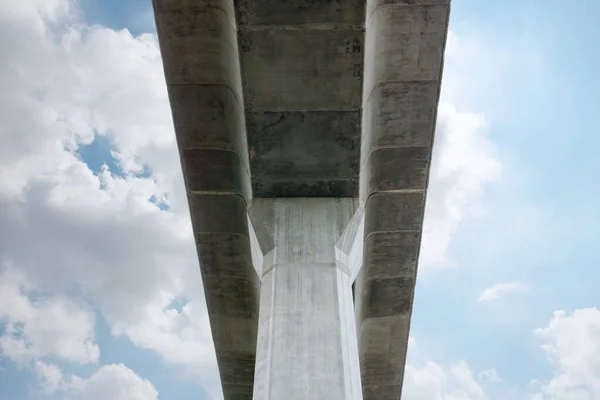 Prefabricated concrete of bridge - Built the structure of column support the railroad. Technology of construction