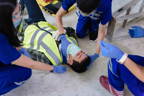 First aid for head injuries and Considered for all trauma incidents of worker in work, Loss of feeling or loss of normal movement and Loss of function in limbs, First aid training to transfer patient.