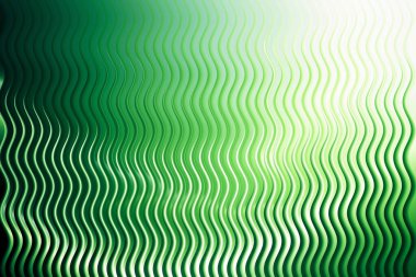 Parlak ışık efektli soyut yeşil dalgalı çizgiler